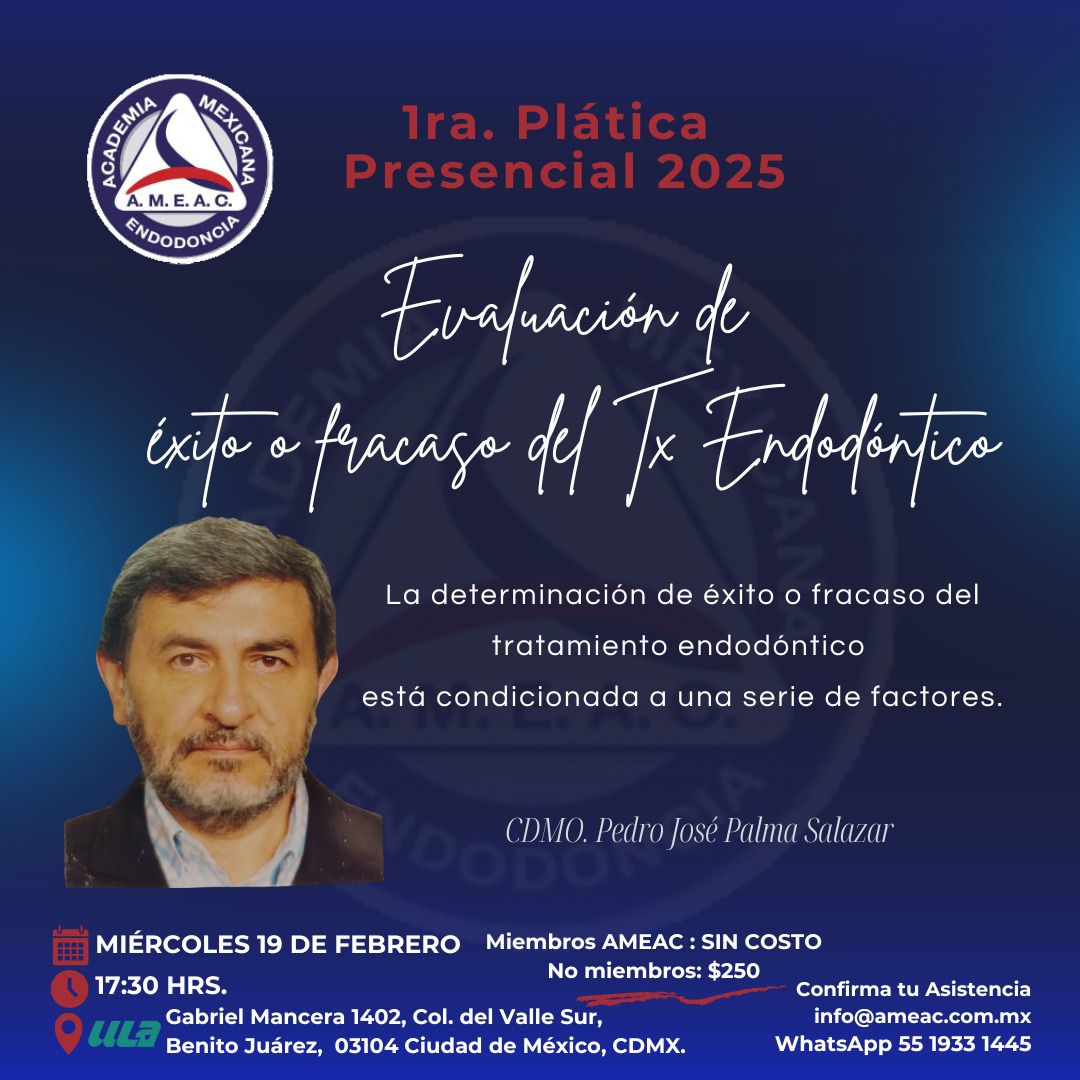 Evaluación de éxito y fracaso del tratamiento endodóntico